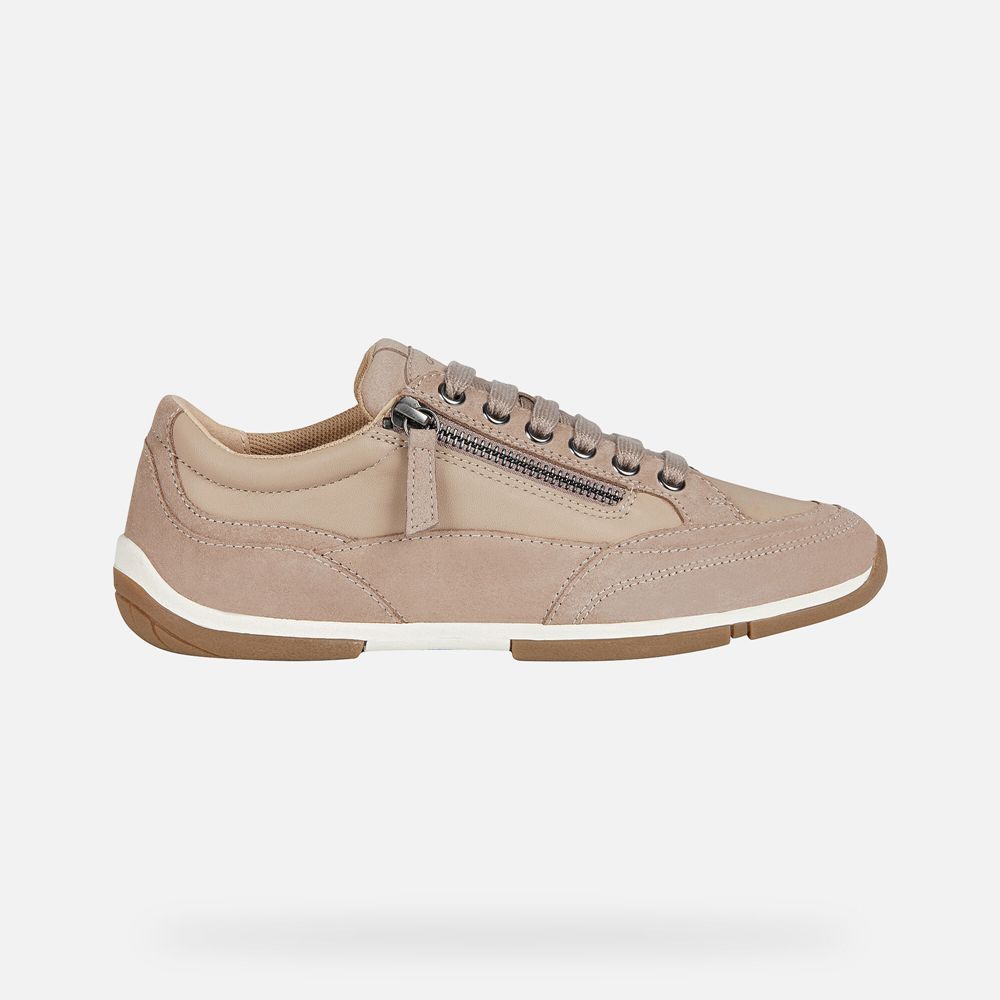 Geox Sneakers Dark Beige D Aglaia - Geox Womens Shoes - UBILAJ361